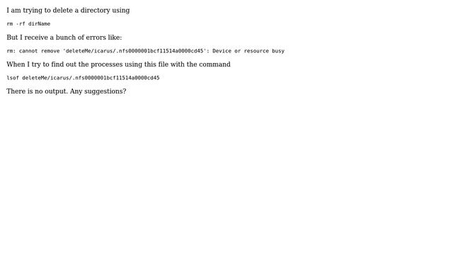 Unix & Linux: "Device or Resource Busy" смотреть онлайн
