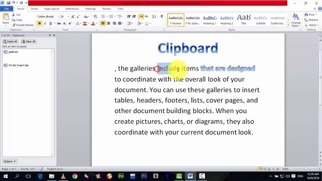 Lesson 15 Clipboard Microsoft Office Word 2010 Free Tutorial Urdu | Hindi смотреть онлайн