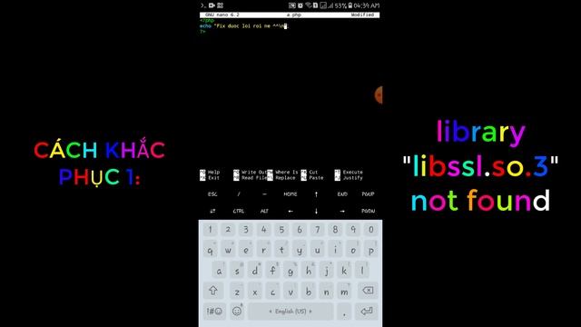 Cách Fix Lỗi "library "libssl.so.3" not found" trên Termux | Binhake ツ смотреть онлайн