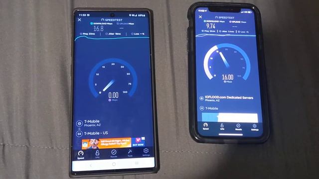 5G vs 4G LTE on T-Mobile смотреть онлайн