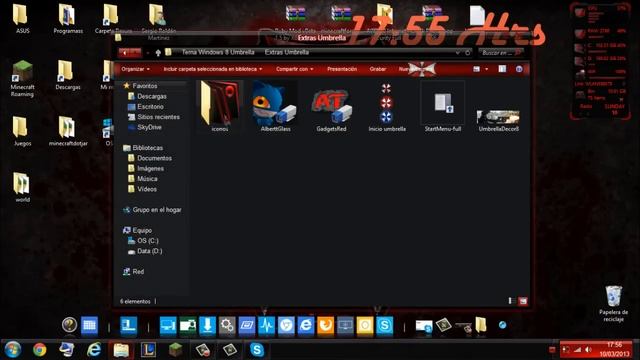 Tema Umbrella Red Para Windows 8 смотреть онлайн