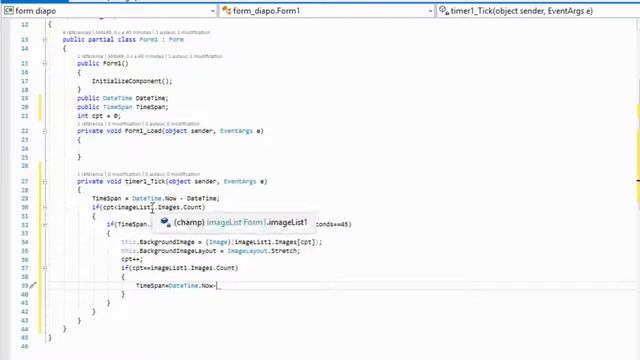 Comment Faire Un Diaporama avec imagelist et Timespam dans background De Form c# смотреть онлайн