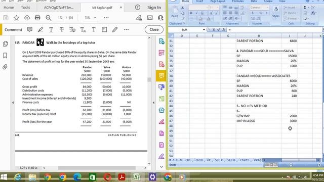 ACCA | Financial Reporting- F7 | FR | Kaplan Exam Kit |Long Question-Section C| Pandar смотреть онлайн