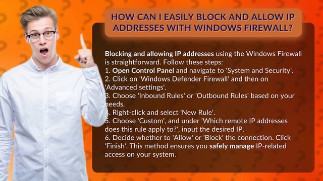 How Can I Easily Block and Allow IP Addresses with Windows Firewall? смотреть онлайн