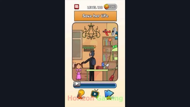 Flashback Tricky Fun Riddles LEVEL 108 Save her life - Gameplay Walkthrough Android IOS смотреть онлайн