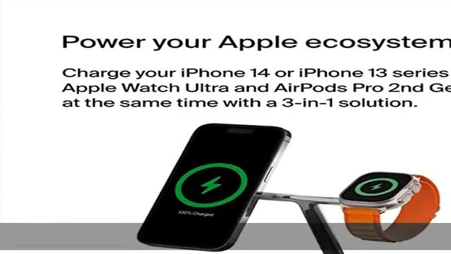 Belkin MagSafe 3-in-1 Wireless Charger, 15W iPhone Fast Charging, Apple Watch Fast Charging, AirPod смотреть онлайн