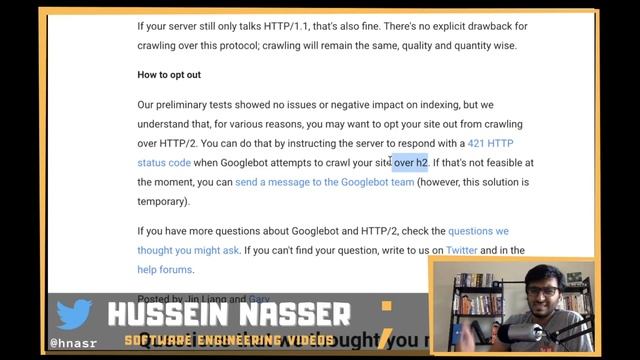 GoogleBot Crawler Now Uses HTTP/2 to Index the Web, Let us discuss how this affects our Back-end .. смотреть онлайн