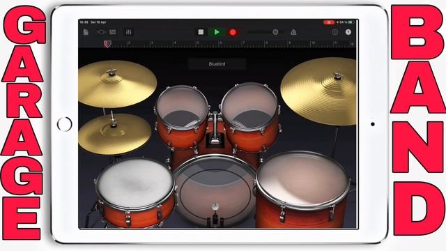 How to play drums on iPad Garageband with human touch смотреть онлайн