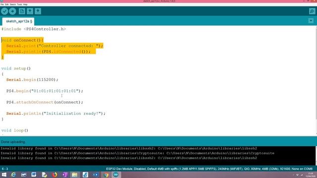 ESP32: PS4 controller connection event смотреть онлайн