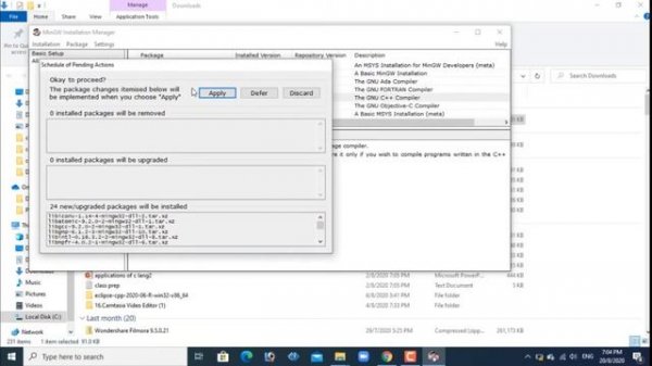 installing gcc(GNU compiler collection) on windows operating system