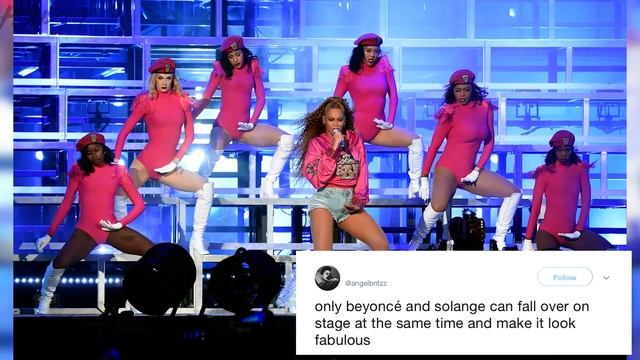 Watch: Beyonce & Solange Take Nasty Fall At Coachella 2018 Performance!
