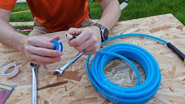 Compressor Air Hose Set Up: Husky Air Hose and Quick Connect Kit смотреть онлайн