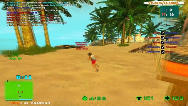 S.A.M.P. "cs_vacation" gameplay смотреть онлайн