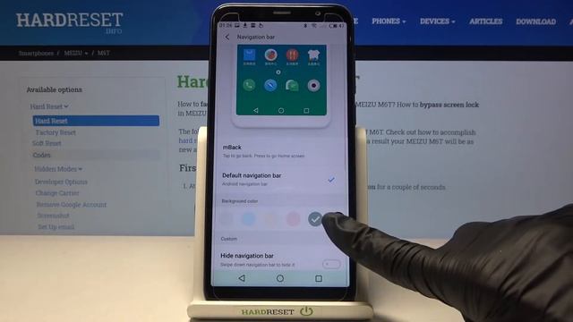 How to Change Color of Navigation Bar in Meizu M6T – Set Up Different Color смотреть онлайн