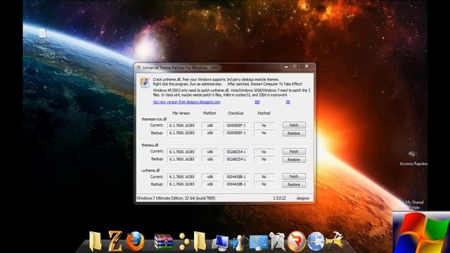 Universal theme patcher windows 7 смотреть онлайн