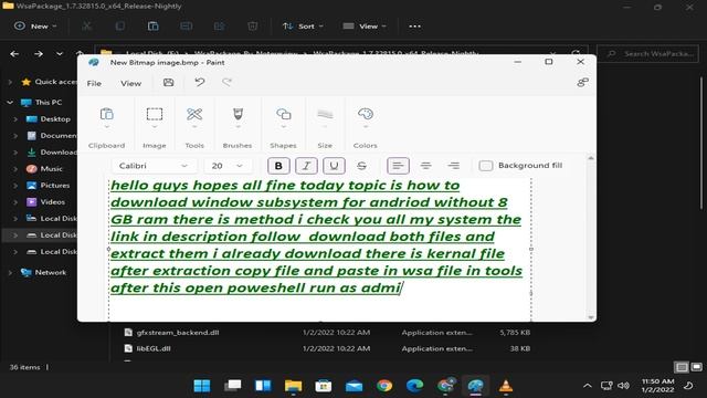 INSTALL WINDOW SUBSYSTEM FOR ANDRIOD WITHOUT 8GB RAM REQUIREMENT смотреть онлайн
