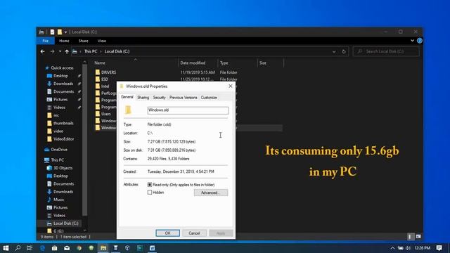 How To Delete Windows.Old Folder From PC - Windows.Old Wont Delete смотреть онлайн