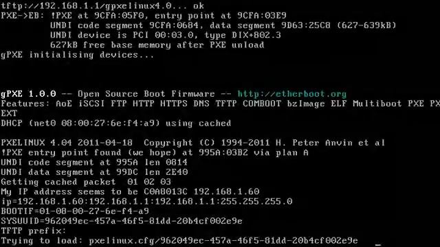 virtualbox pxe fail смотреть онлайн