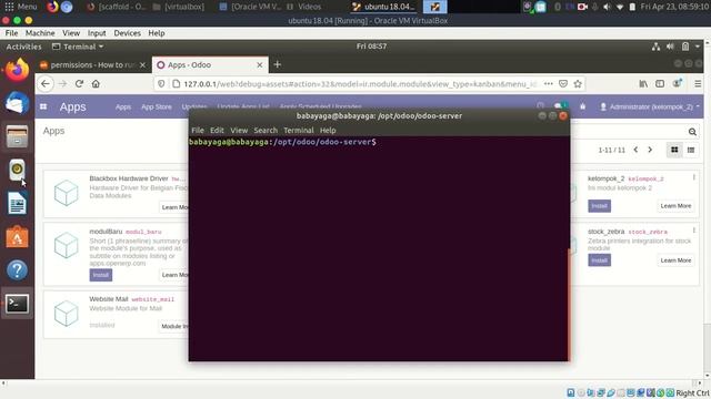 Install Custom Modul Odoo 12 Ubuntu 18.04 смотреть онлайн