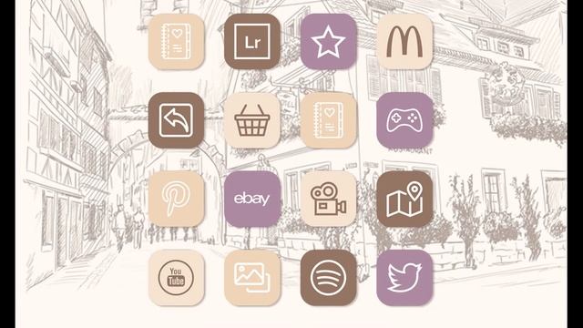 City Minimal App Icons