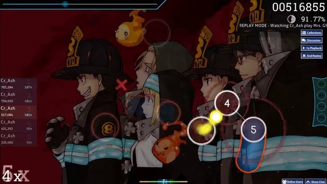 [osu!] Mrs.GREEN APPLE - Inferno(TV Size) смотреть онлайн
