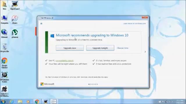 Update Windows 7 to windows 10 For Free online смотреть онлайн