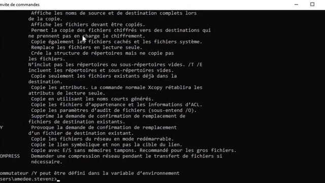Commande CMD Lettre X XCOPY смотреть онлайн