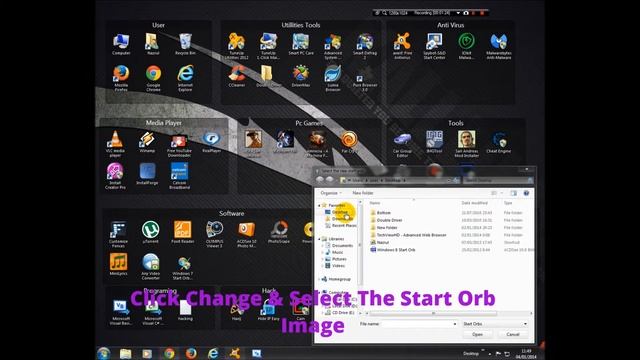 How To Change Windows 7 Start Orb Button!!! смотреть онлайн