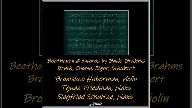 Waltzes in C-Sharp Minor, Op. 64: II. Tempo Giusto (Arr. for Piano and Violin by Bronislaw... смотреть онлайн