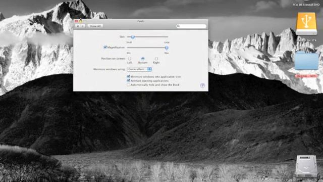 Mac OS X 10.6 - Snow Leopard; How to minimise windows into application icons смотреть онлайн