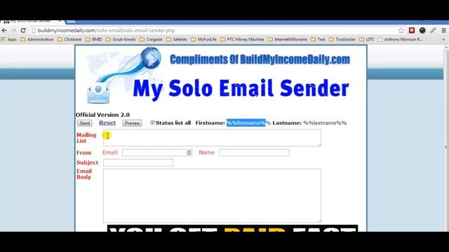 Website Builk Mailer - Solo Email Sender - Setup Instructions смотреть онлайн