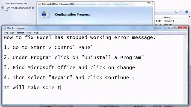 How to fix Excel has stopped working error message смотреть онлайн
