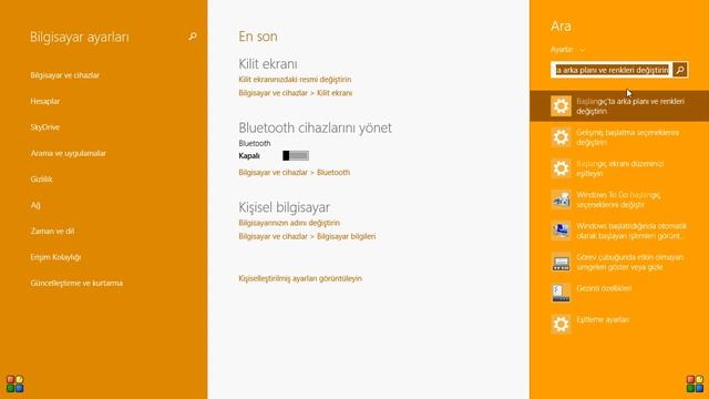 Windows 8.1 Başlangıç ve Arkaplan Rengini Değiştirmek HD смотреть онлайн