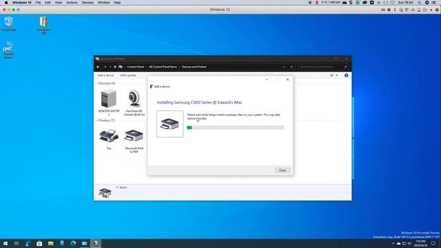 Windows 10 - Adding a printer from an iMac смотреть онлайн
