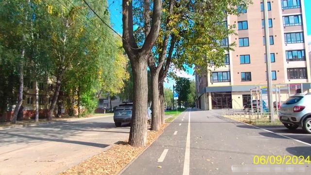 Чехова 55 Велодорожка в Йошкар-Ола сентябрь 2024 смотреть онлайн