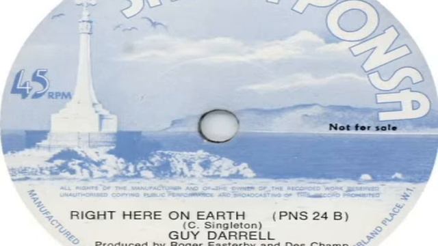 Guy Darrell Right Here On Earth 1974 Snippet смотреть онлайн