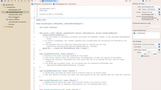 Xcode : How to open new windows in a new screen in Xcode Version 12.5.1 (12E507) or higher смотреть онлайн