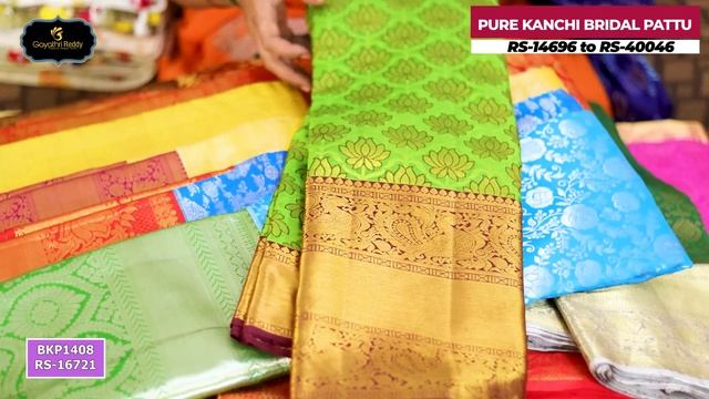 Pure Kanchi Bridal Pattu, Cotton Linen & Semi Chanderi Sarees | #GayathriReddy | смотреть онлайн