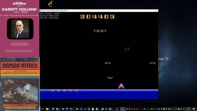 Demon Attack - Atari 2600 EMU - Game 3 B/B - 418,485 ** WORLD RECORD ** смотреть онлайн
