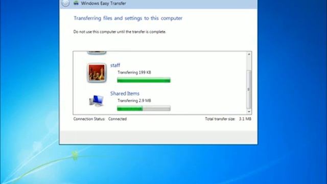 Windows Easy Transfer Windows XP to Windows 7 смотреть онлайн