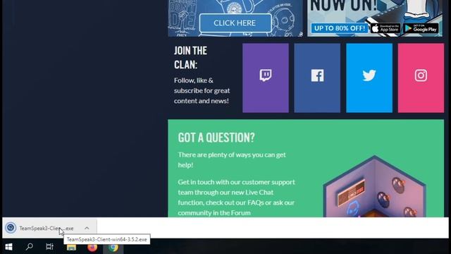 Teamspeak 3 letöltése és telepítése Windows 10 alatt. смотреть онлайн