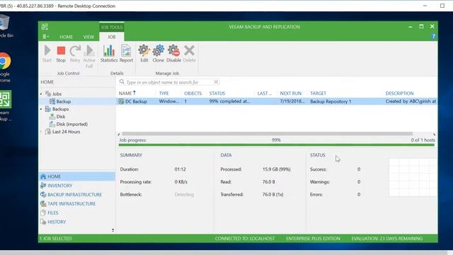 Veeam B&R 9.5 - How to Run B&R Jobs? смотреть онлайн