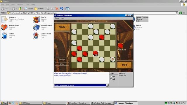 Windows XP Internet Checkers Gameplay (Recorded April 08 2017) смотреть онлайн