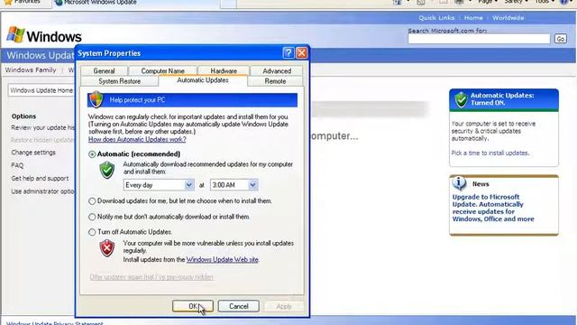 Monthly Upkeep How to Use Windows Update in Windows XP смотреть онлайн