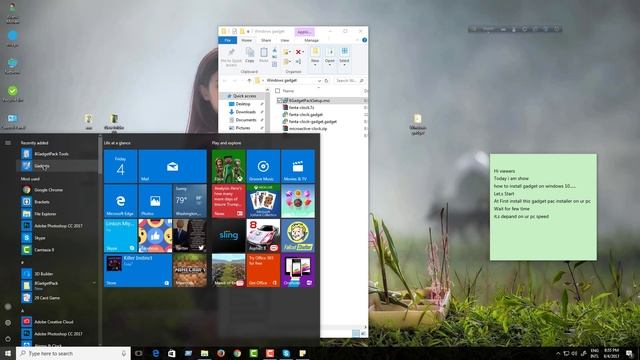 How to Install/Enable Gadgets on Windows 10 смотреть онлайн