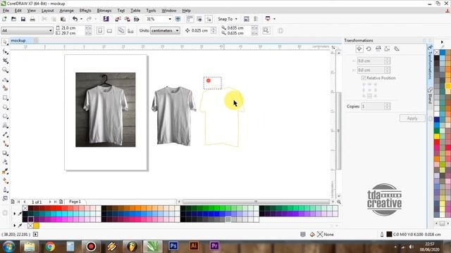 Cara Membuat Mockup Kaos Dengan CorelDraw смотреть онлайн