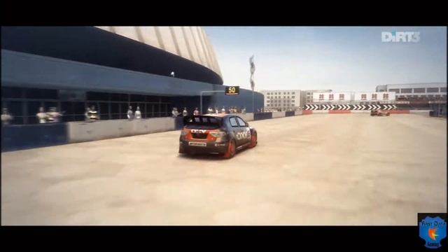 DiRT 3 - LA, Coliseum, Arena Sprint (RallyX Heat) смотреть онлайн