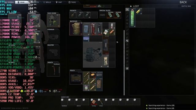EFT \\ Woods \\ NexXxos 1260 + 13900K + GTX 1070 + DDR5-8000C38 // Neo G8 240Hz // 1080 FSR2.2 смотреть онлайн