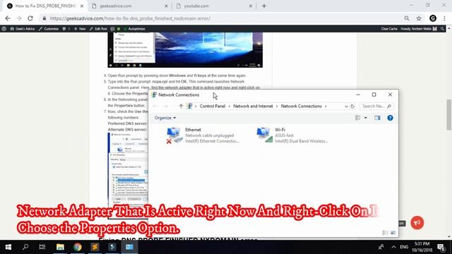 How To Fix DNS_PROBE_FINISHED_NXDOMAIN | On Windows In 3min смотреть онлайн