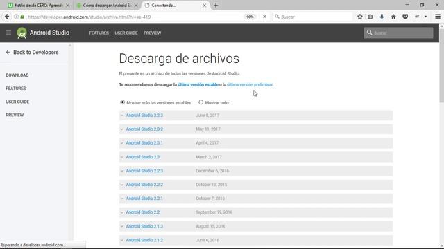 Descarga e Instalación de Android Studio Canary | Código Onclick смотреть онлайн